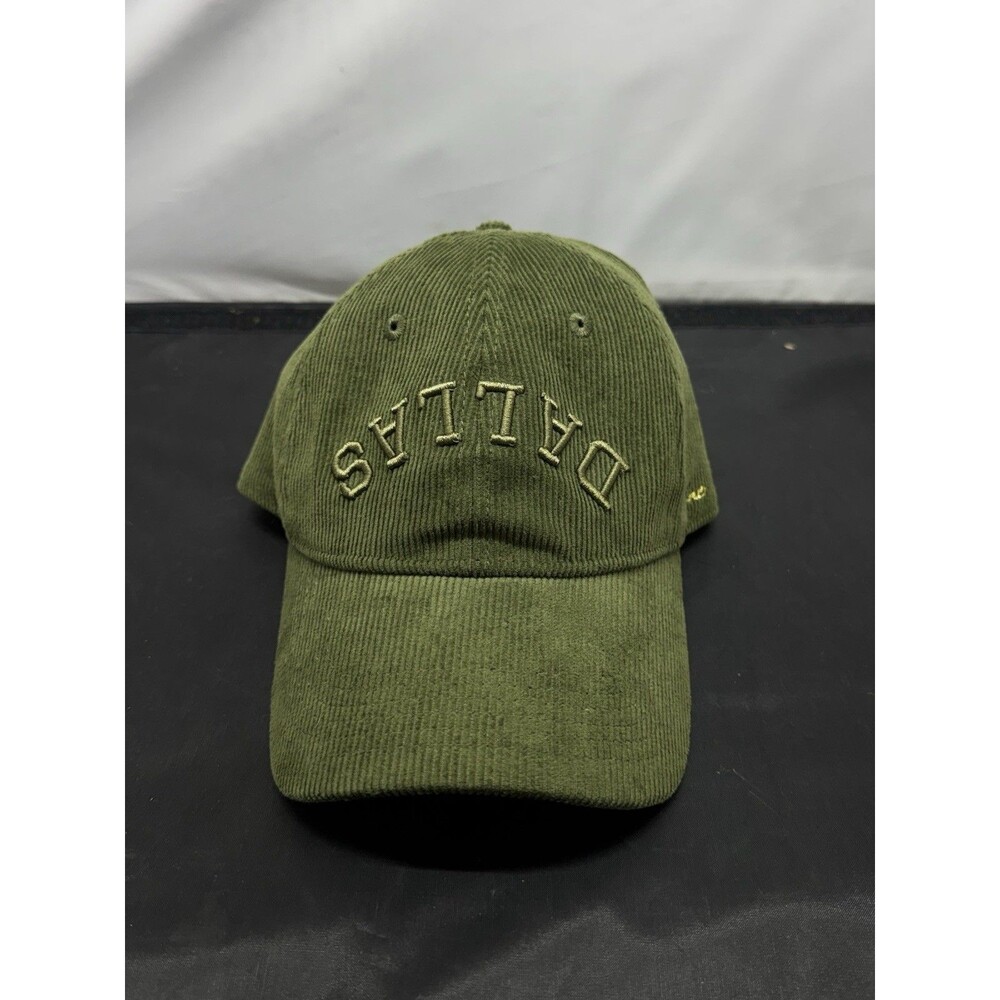 True Brvnd Upside Down Dallas Corduroy Snapback Adjustable Hat Green